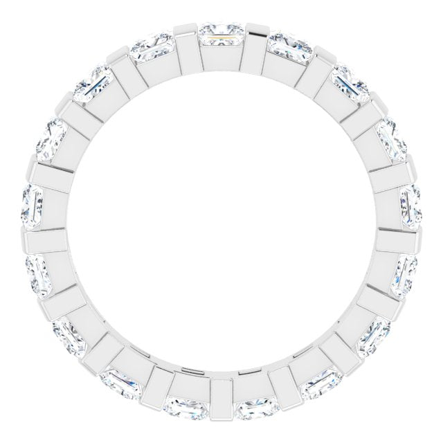 2.88 ct. Bar Set Princess Diamond Eternity Band-VIRABYANI