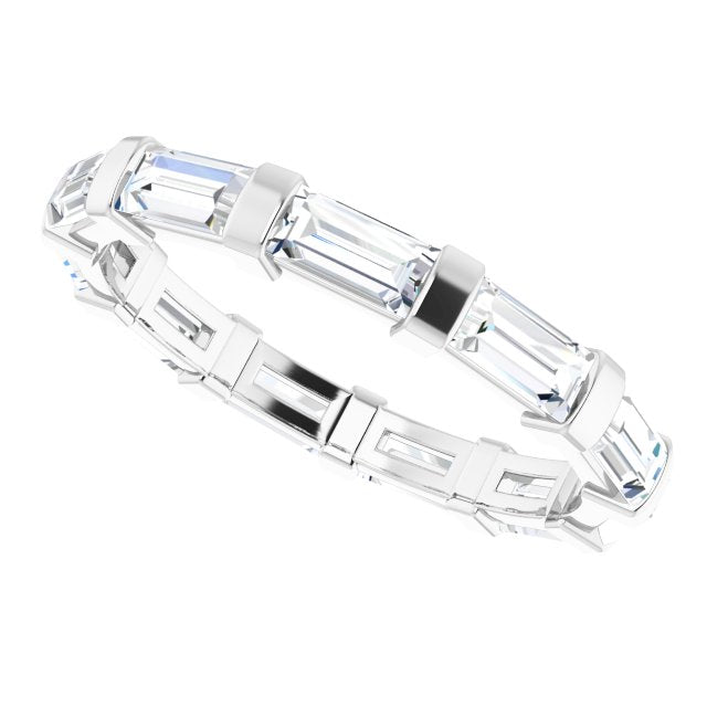 1.82 ct. Straight Baguette Diamond Eternity Band-VIRABYANI