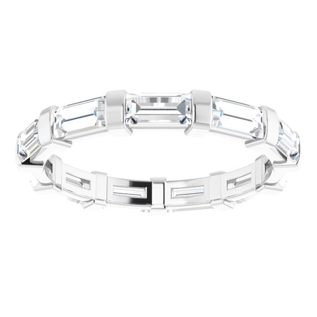 1.82 ct. Straight Baguette Diamond Eternity Band-VIRABYANI