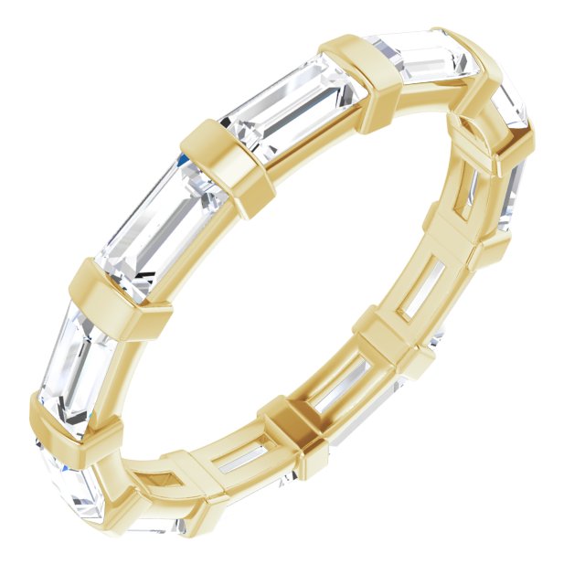 1.82 ct. Straight Baguette Diamond Eternity Band-VIRABYANI
