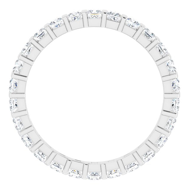 0.90 ct. Bar Set Princess Diamond Eternity Band-VIRABYANI