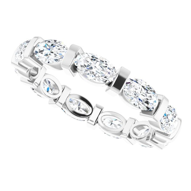 2.31 ct. Oval Diamond Eternity Band-VIRABYANI