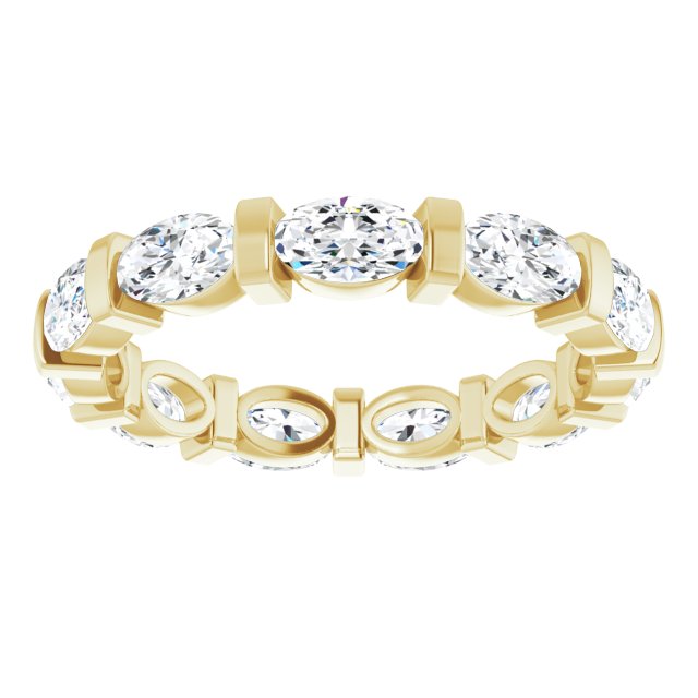 2.31 ct. Oval Diamond Eternity Band-VIRABYANI