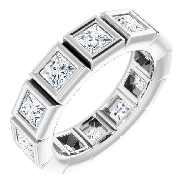 2.52 ct. Princess Diamond Eternity Band-VIRABYANI