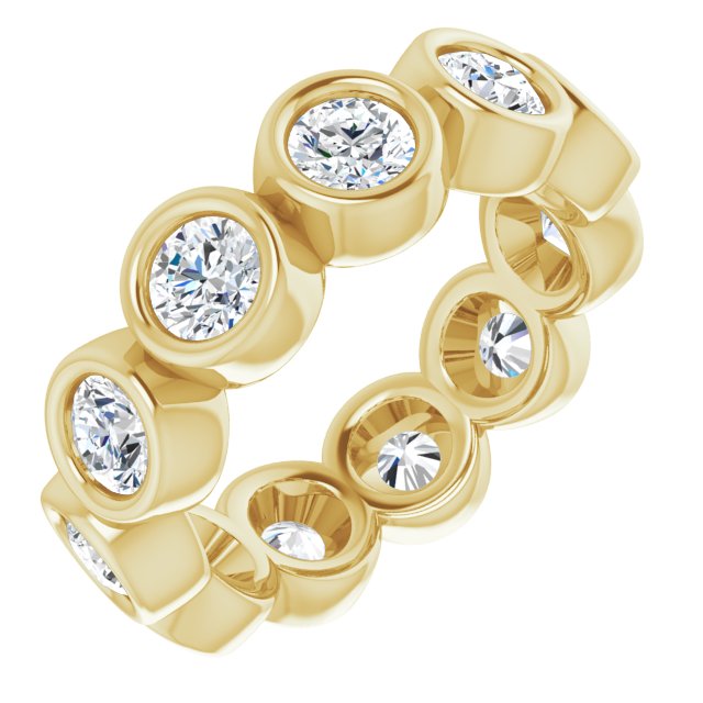 2.75 ct. Round Diamond Eternity Band-in 14K/18K White, Yellow, Rose Gold and Platinum - Christmas Jewelry Gift -VIRABYANI