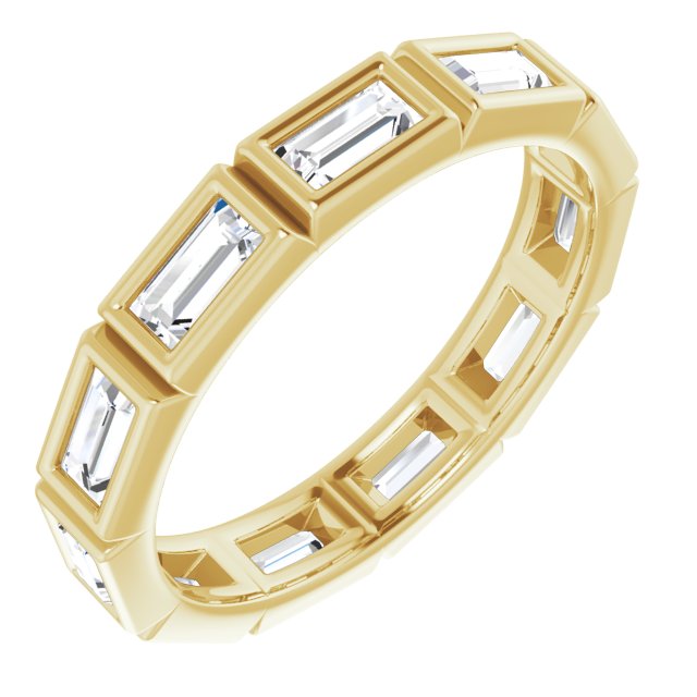 1.54 ct. Straight Baguette Diamond Eternity Band-VIRABYANI