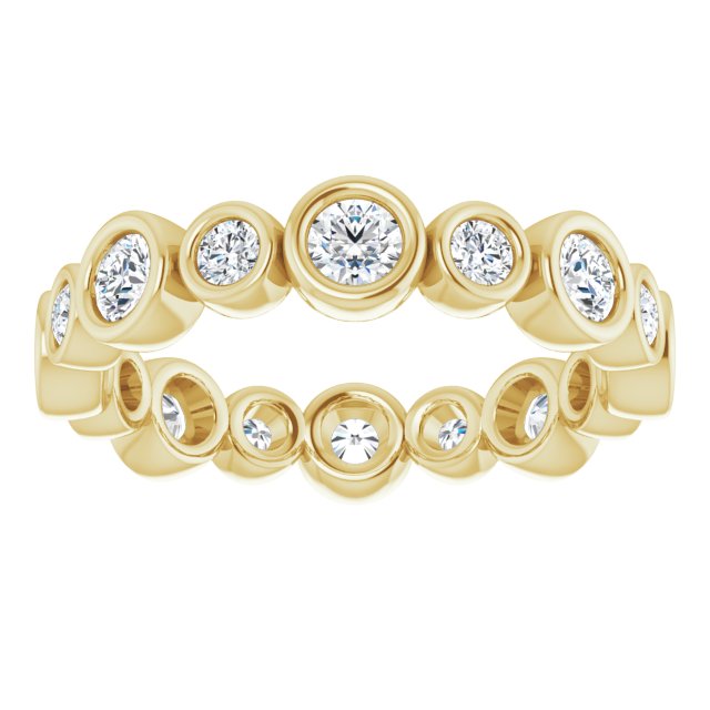 1.15 ct. Round Diamond Eternity Band-in 14K/18K White, Yellow, Rose Gold and Platinum - Christmas Jewelry Gift -VIRABYANI