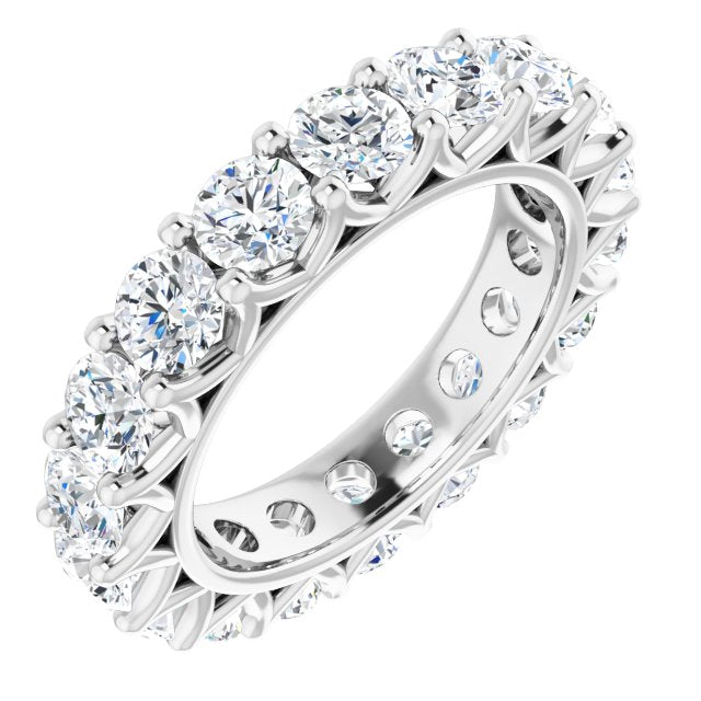 4.86 ct. Round Diamond Eternity Band-VIRABYANI