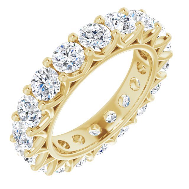 4.86 ct. Round Diamond Eternity Band-VIRABYANI