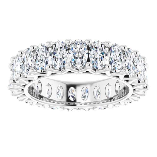 4.83 ct. Oval Diamond Eternity Band-VIRABYANI