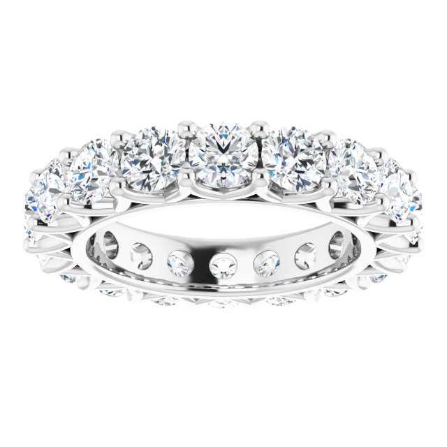 4.86 ct. Round Diamond Eternity Band-VIRABYANI