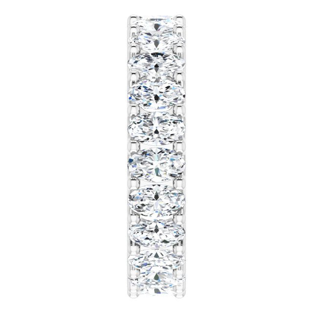 4.83 ct. Oval Diamond Eternity Band-in 14K/18K White, Yellow, Rose Gold and Platinum - Christmas Jewelry Gift -VIRABYANI