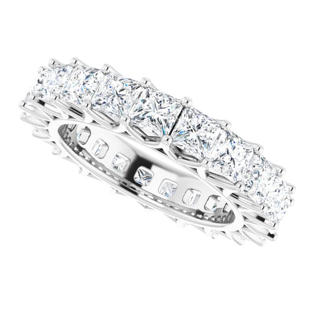 6.09 ct. Princess Diamond Eternity Band-VIRABYANI