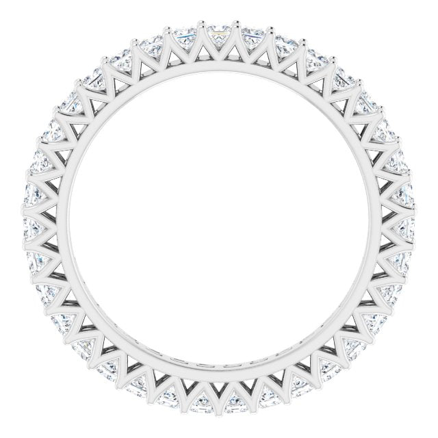 1.05 ct. Princess Diamond Eternity Band Shared Prong Set Ring-VIRABYANI