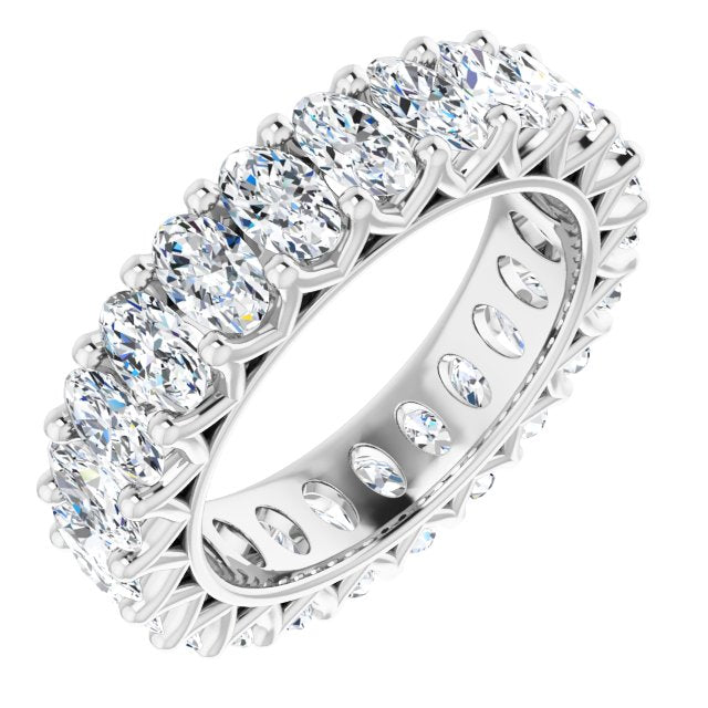 4.83 ct. Oval Diamond Eternity Band-VIRABYANI