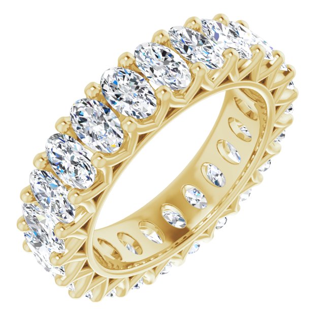 4.83 ct. Oval Diamond Eternity Band-VIRABYANI