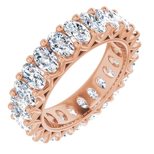 4.83 ct. Oval Diamond Eternity Band-VIRABYANI