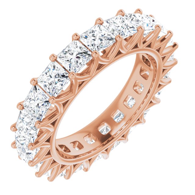 6.09 ct. Princess Diamond Eternity Band-VIRABYANI