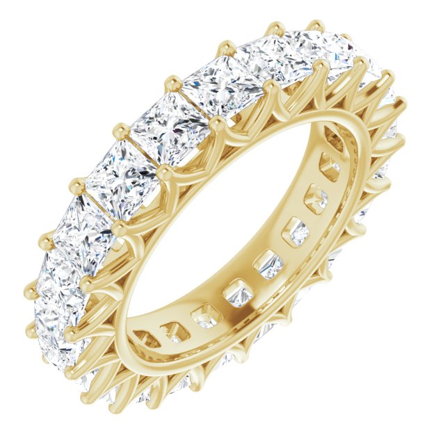 6.09 ct. Princess Diamond Eternity Band-VIRABYANI