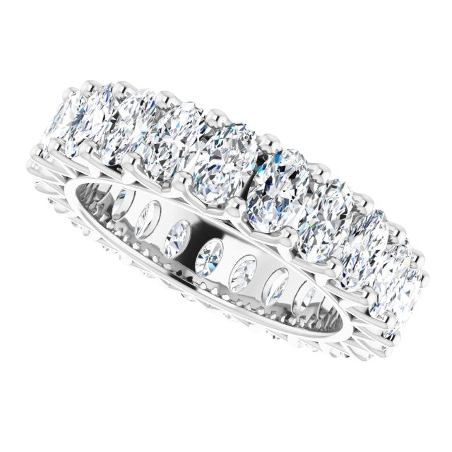 4.83 ct. Oval Diamond Eternity Band-VIRABYANI