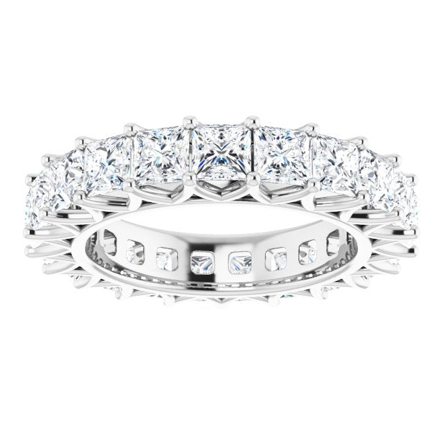 6.09 ct. Princess Diamond Eternity Band-VIRABYANI