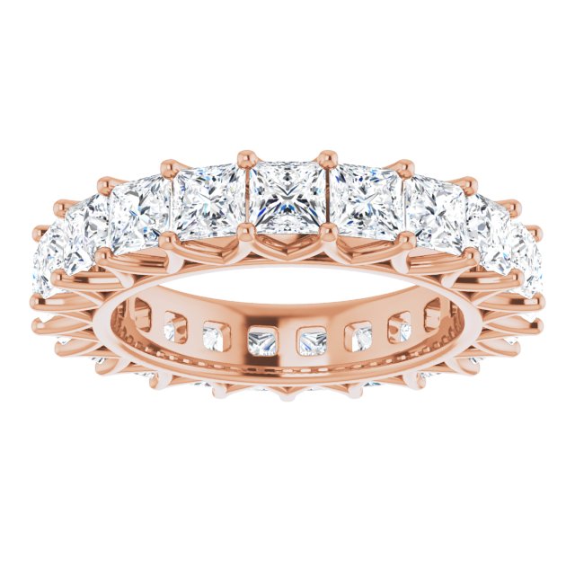 6.09 ct. Princess Diamond Eternity Band-VIRABYANI