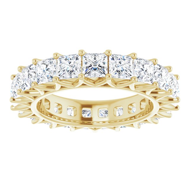 6.09 ct. Princess Diamond Eternity Band-VIRABYANI