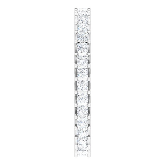 1.05 ct. Princess Diamond Eternity Band-in 14K/18K White, Yellow, Rose Gold and Platinum - Christmas Jewelry Gift -VIRABYANI