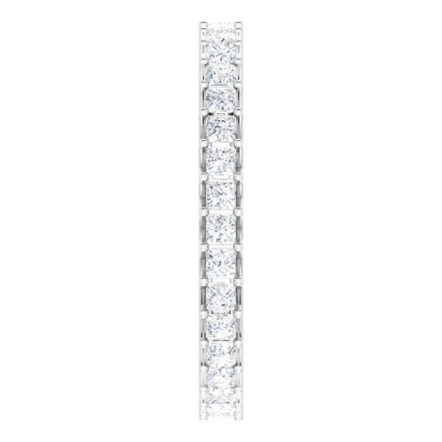 1.05 ct. Princess Diamond Eternity Band Shared Prong Set Ring-VIRABYANI