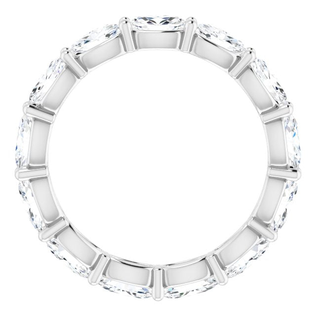 2.73 ct. Oval Diamond Eternity Band-in 14K/18K White, Yellow, Rose Gold and Platinum - Christmas Jewelry Gift -VIRABYANI