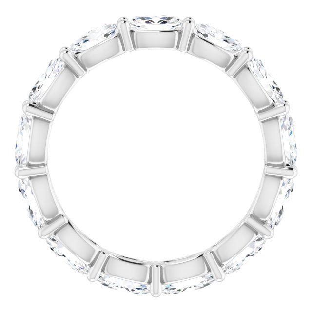 2.73 ct. Oval Diamond East West Set Eternity Band-VIRABYANI