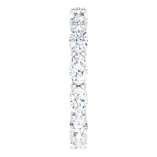 2.73 ct. Oval Diamond East West Set Eternity Band-VIRABYANI