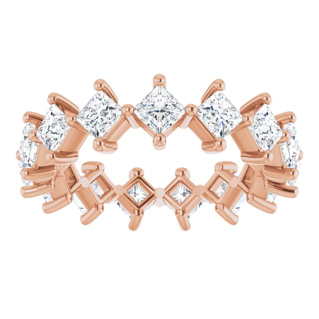 2.25 ct. Princess Diamond Eternity Band-VIRABYANI