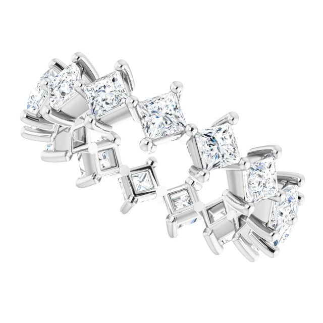 2.25 ct. Princess Diamond Eternity Band-VIRABYANI
