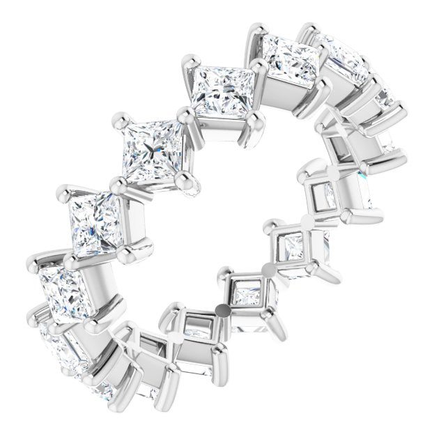 2.25 ct. Princess Diamond Eternity Band-VIRABYANI