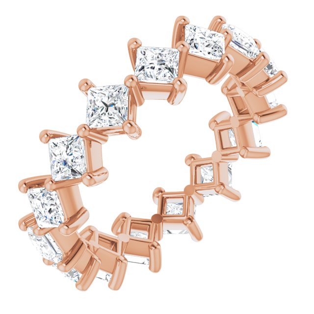 2.25 ct. Princess Diamond Eternity Band-VIRABYANI