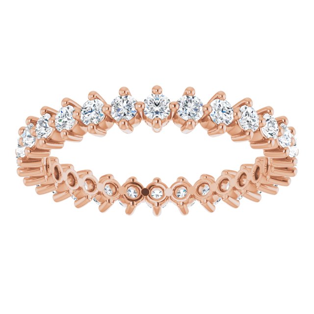 0.84 ct. Prong Set Round Diamond Eternity Band-VIRABYANI