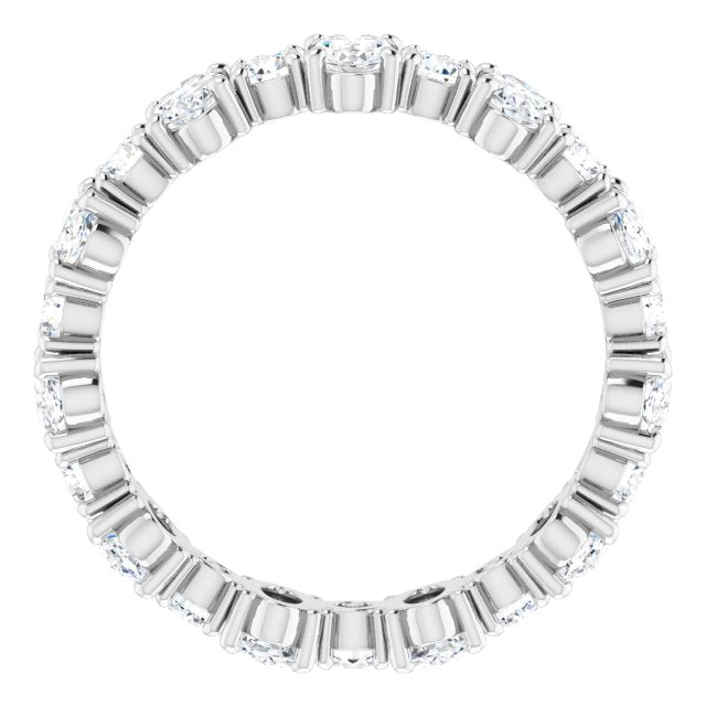2.97 ct. Oval & Round Diamond Eternity Band-VIRABYANI