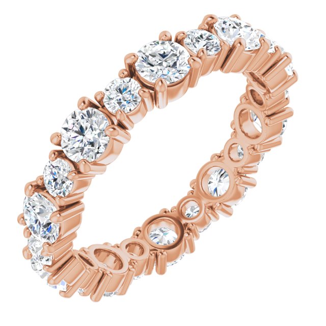 2.30 ct. Round Diamond Eternity Band-VIRABYANI