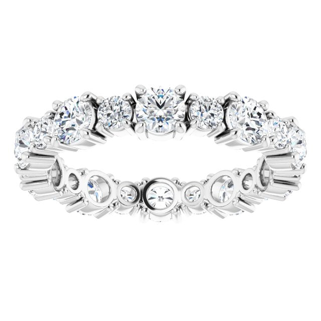 2.30 ct. Round Diamond Eternity Band-VIRABYANI