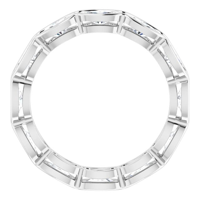 2.52 ct. Oval Diamond Eternity Band-VIRABYANI