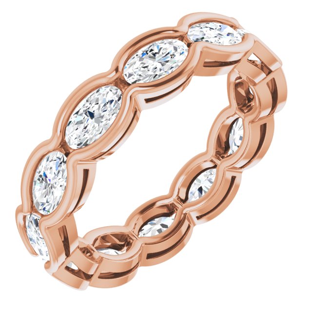 2.52 ct. Oval Diamond Eternity Band-VIRABYANI