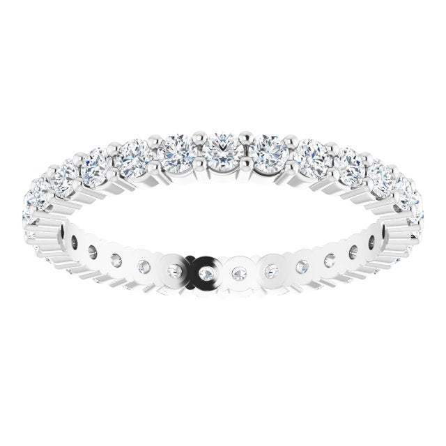 0.87 ct. Round Diamond Delicate Eternity Band-VIRABYANI