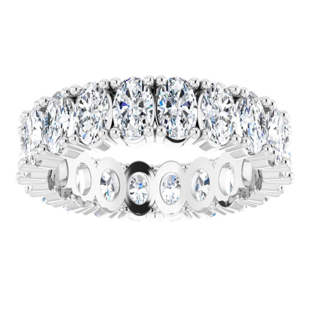 4.20 ct. Oval Diamond Eternity Band-VIRABYANI