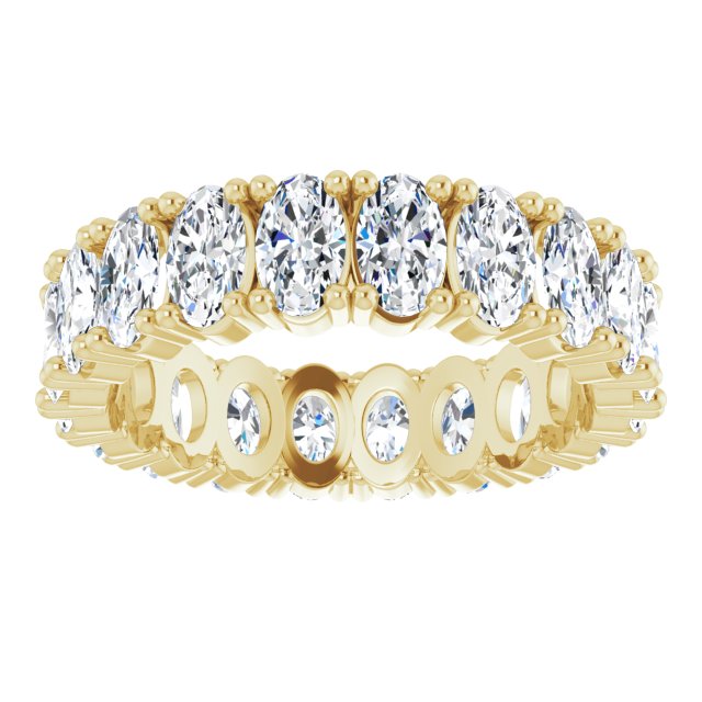 4.20 ct. Oval Diamond Eternity Band-VIRABYANI