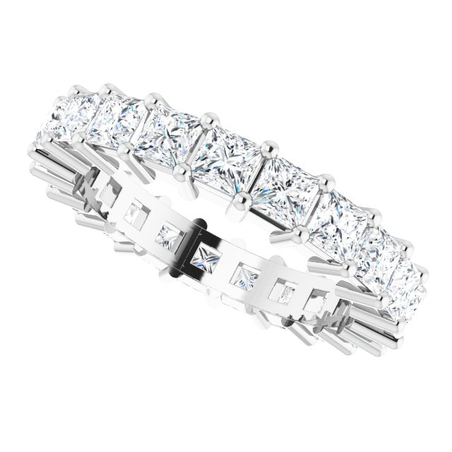 3.78 ct. Princess Diamond Eternity Band-VIRABYANI