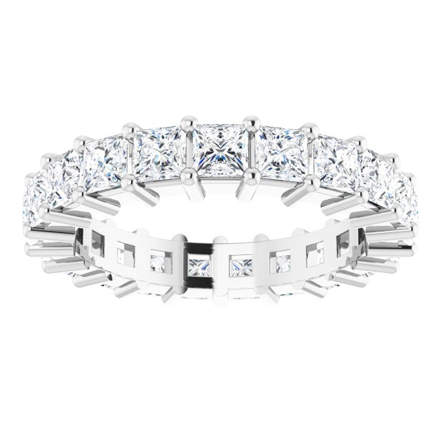 3.78 ct. Princess Diamond Eternity Band-VIRABYANI