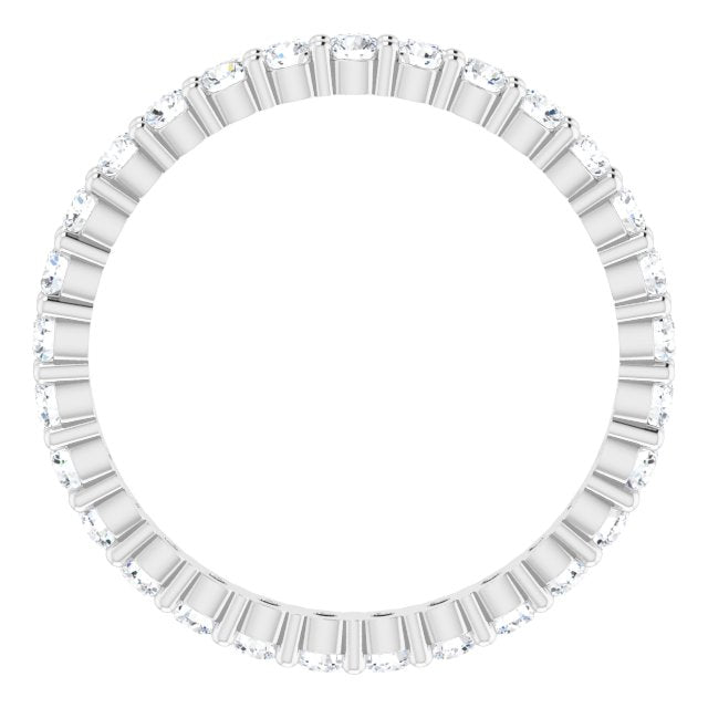 0.87 ct. Round Diamond Delicate Eternity Band-VIRABYANI