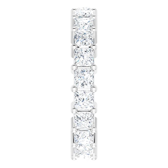 3.78 ct. Princess Diamond Eternity Band-VIRABYANI