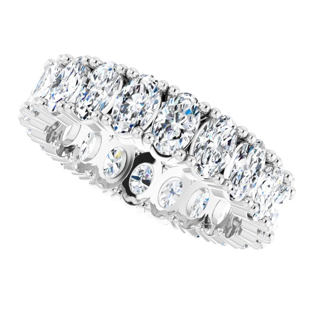 4.20 ct. Oval Diamond Eternity Band-VIRABYANI